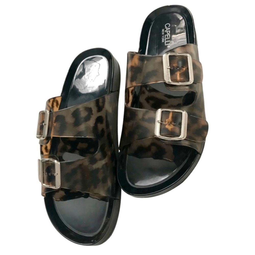 Capelli Tortoise Shell Jelly Slides - image 2